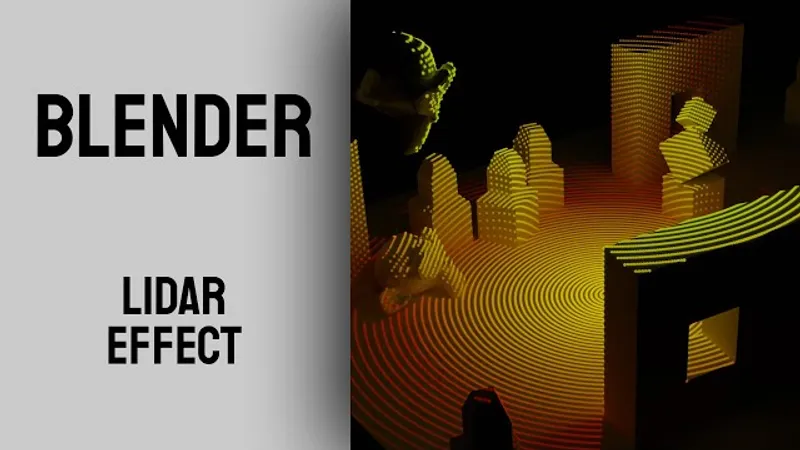 Blender LIDAR effect