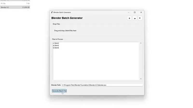 Blender Batch Generator