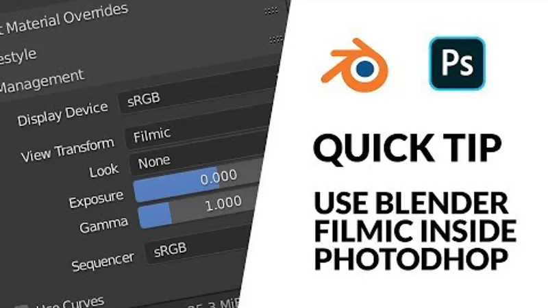 Blender Filmic inside Photoshop