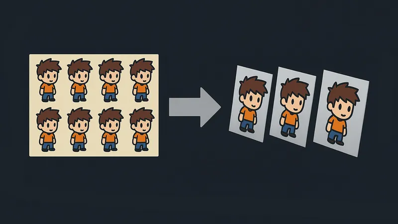 Blender Sprite Atlas Cutter - From Texture Atlas to 3D Planes