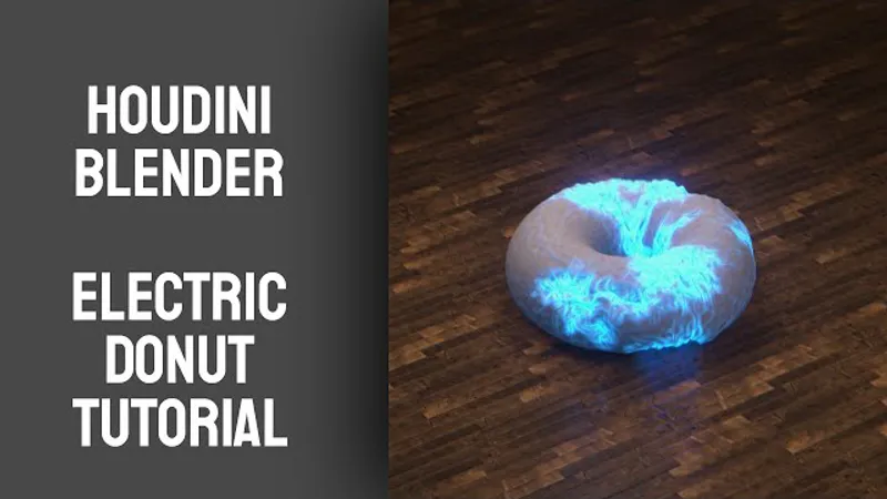 Houdini / Blender Electric Donut tutorial