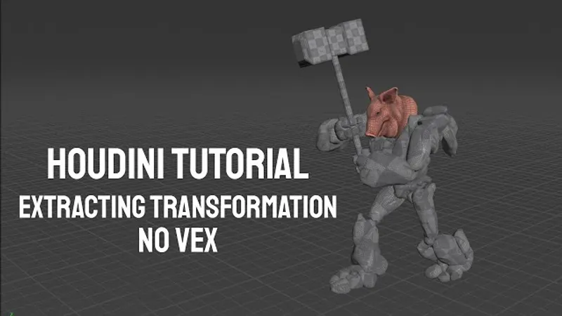 Houdini Extracting transformation no VEX