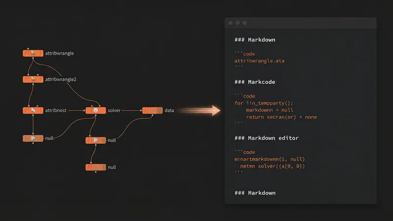 Export Houdini nodes as Markdown for LLM