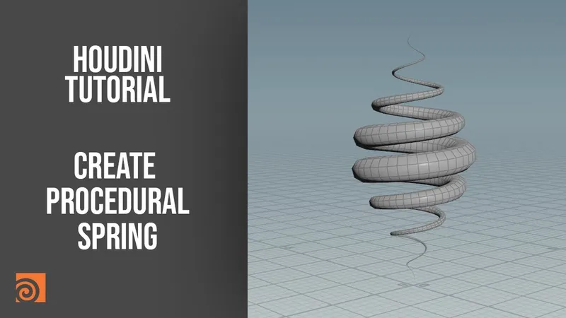Houdini Tutorial - Create Procedural Spring